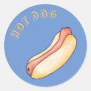 Recherche de hot dogs autocollants Rétro