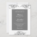 Search for flower line art wedding invitations Grey