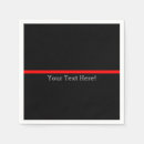 Recherche de pompier serviettes Ligne rouge mince