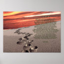 Search for footprints in the sand posters Religious