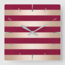 Recherche de motifs girly horloges Rouge