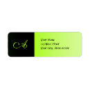 Search for lime return address labels Neon green