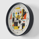 Search for abstract geometric shapes clocks Colourful