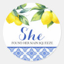 Search for blue and white tile stickers Lemons