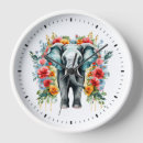 Recherche de elephant horloges Coloré