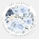 Search for blue floral design stickers Greenery