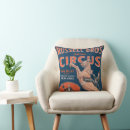 Recherche de cirque vintage coussins Rétro