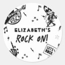 Recherche de rock roll stickers Guitare électrique