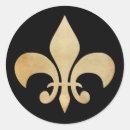 Search for fleur de lis stickers Black
