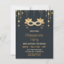 Search for mardi gras masquerade birthday invitations Modern