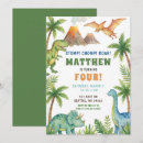 Search for dinosaur prehistoric birthday invitations Dino party