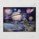 Recherche de lune loup cartes postales Étoiles