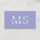 Recherche de lavande cartes visite Monogramme
