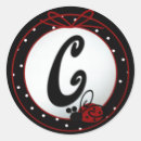 Search for c initial stickers Black