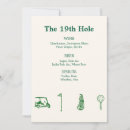 Search for golf wedding invitations White