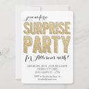 Search for suprise birthday invitations Glitter