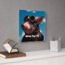 Search for flying pig art Humour