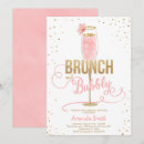 Recherche de brunch et pétillant invitations Rose et or