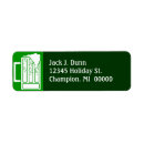 Recherche de st patrick day return address labels Vert