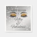 Search for black and gold napkins 50 and fabulous