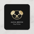 Recherche de chien noir cartes visite Élégant