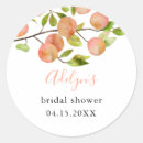 Search for peach bridal shower stickers Watercolor