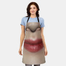 Search for lipstick aprons Red