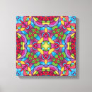 Search for stained glass canvas prints Colourful