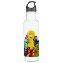 Search for elmo and cookie monster water bottles Bert