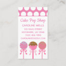 Recherche de cake pops business cards Gâteau