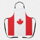 Search for canada flag aprons White