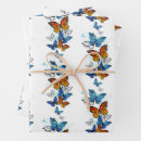 Recherche de papillon bleu de morpho papier cadeau Blanc
