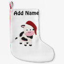 Search for cow christmas stockings Santa