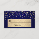 Search for gold confetti place cards Navy blue