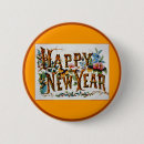 Search for new year buttons Happy