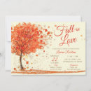 Recherche de fall in love bridal shower invitations Orange