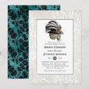 Search for damask rehearsal dinner invitations Gothic