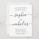 Recherche de monochrome mariage invitations De noir et blanc
