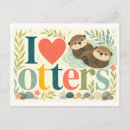 Search for otter postcards Drawing