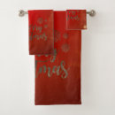 Search for red and gold christmas bath towels Festive