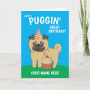 Search for pug dog birthday cards From the dog
