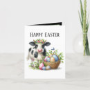 Search for cow easter cards Cute