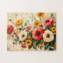 Recherche de fleurs rouges puzzles Toute personne