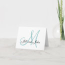 Recherche de original unique vœux cartes Monogramme