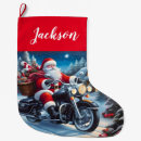 Search for motorcycle christmas stockings Snow