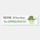 Search for leprechaun bumper stickers St patricks day
