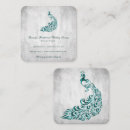 Recherche de paon turquoise cartes visite Professionnel