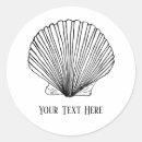 Search for white seashell stickers Black and white