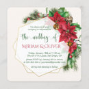 Search for holly wedding invitations Poinsettia