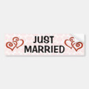 Search for romantic bumper stickers Just married